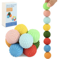 Silicone Magnetic Balls，Fidget Toys，Gift for Teenage , Fun Textures Magnetic Balls Gift fo Novelty Toy for Kids or Adults(8PCS)