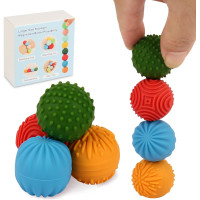 Silicone Magnetic Balls，Fidget Toys，Gift for Teenage , Fun Textures Magnetic Balls Gift fo Novelty Toy for Kids or Adults(4PCS)