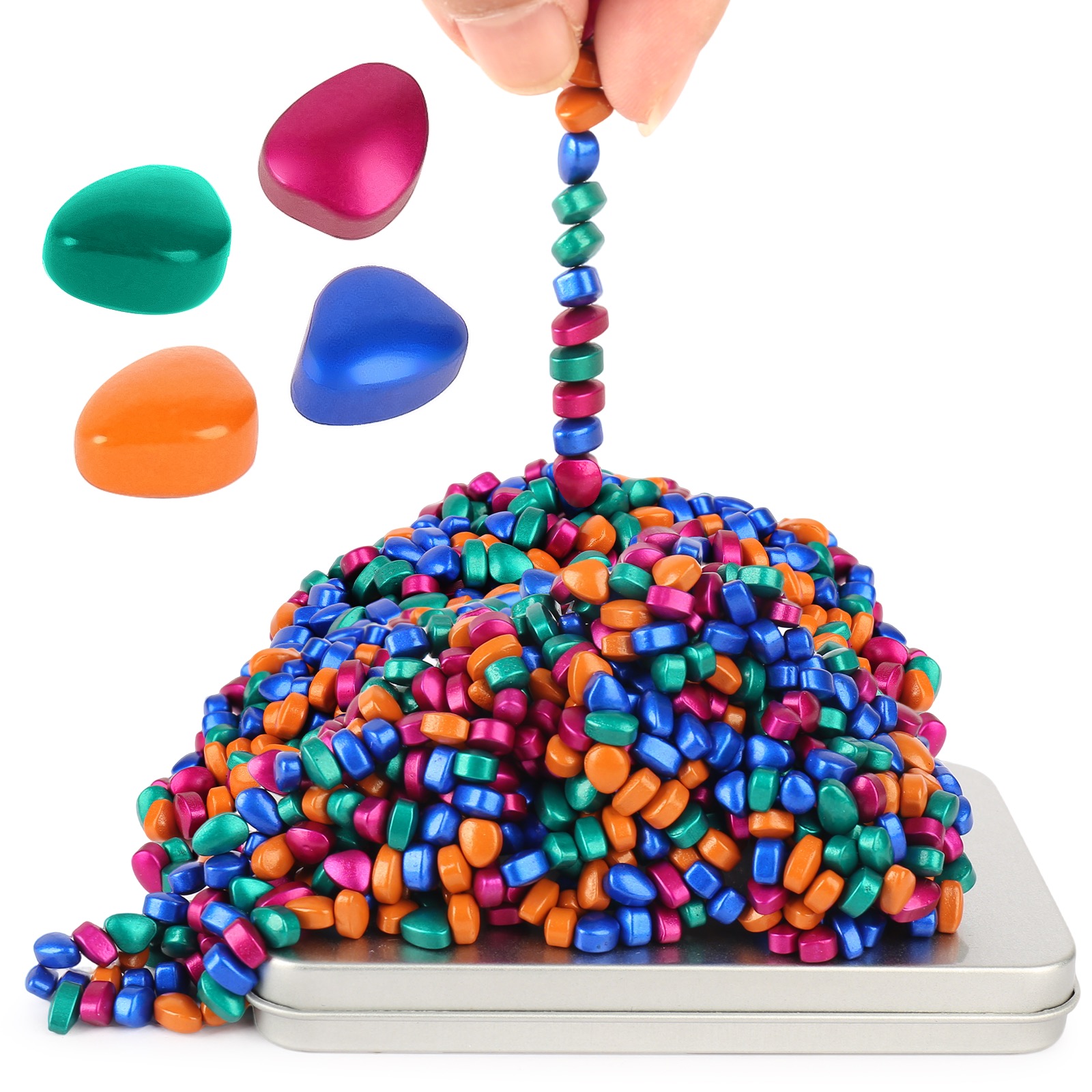 550pcs Ferrite Putty, Fidget Toys, Fidget Gifts Adults, Desk Fidgets Toys for Office Stress/Anxiety Relief ，Novelty Gifts for Teen and Adults (Multi Color)